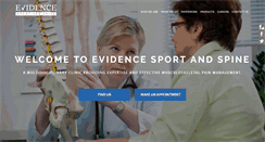 Desktop Screenshot of evidencesportandspinal.com